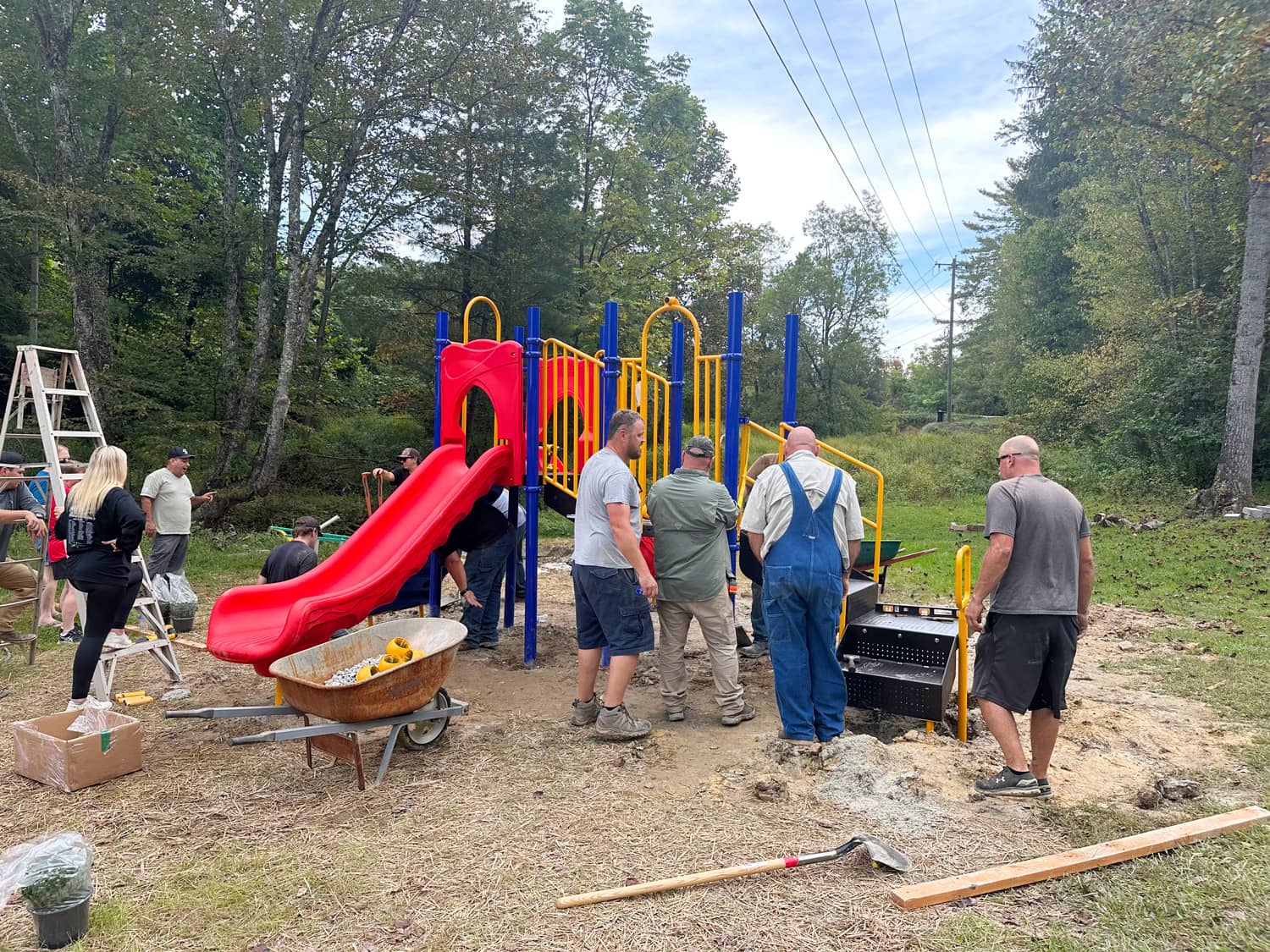 Mt. Calvary Freewill Baptist Church playground build